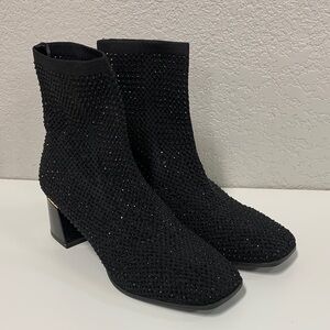 Chic Black Studded Ankle Booties